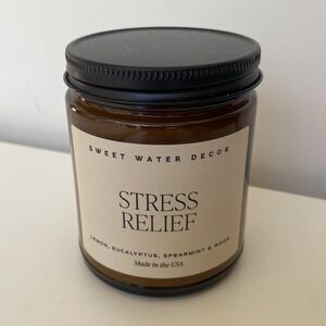 Sweet Water Decor Stress Relief Candle 9 Oz Soy Wax Vegan | Lemon, Mint, Sage